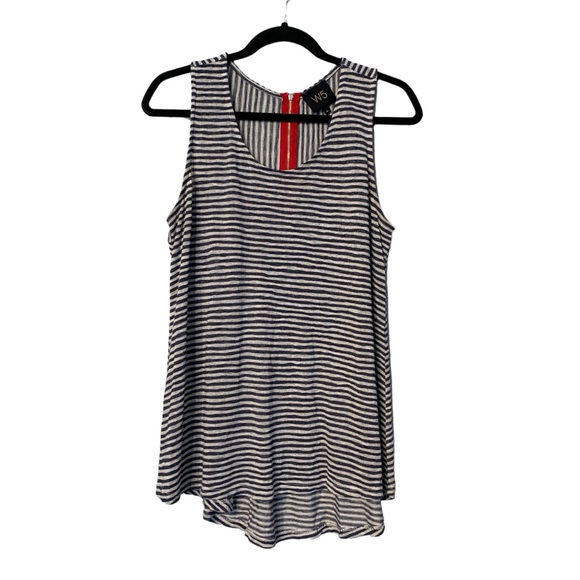 ANTHROPOLOGIE | W5 Blue & White Stripe Tank - Picture 1 of 7